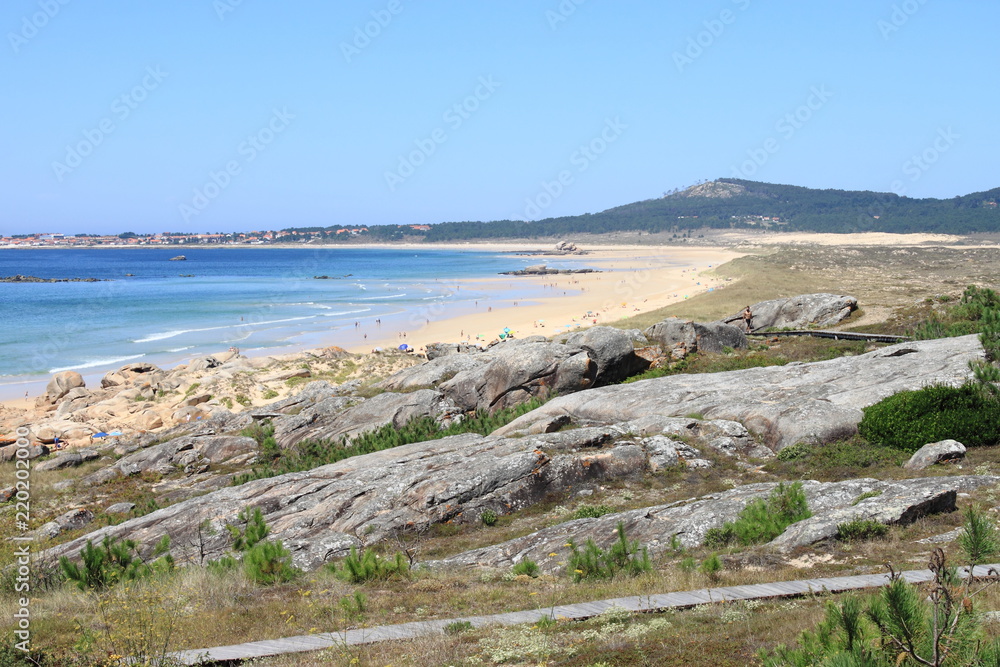 Corrubedo beach in Galicia, Spain