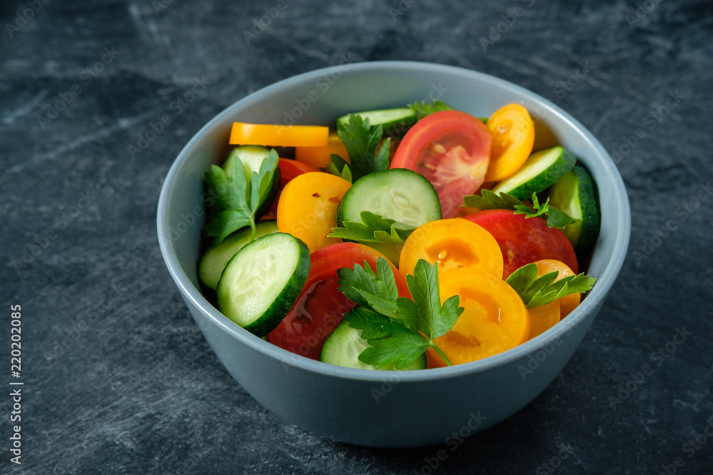a fresh vegetable salad a fresh vegetable salad