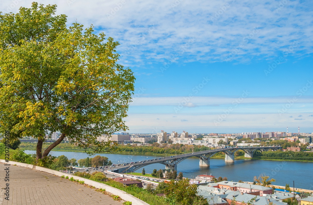 Embankment of the Volga River in the city of Nizhny Novgorod Embankment of the Volga River in the city of Nizhny Novgorod