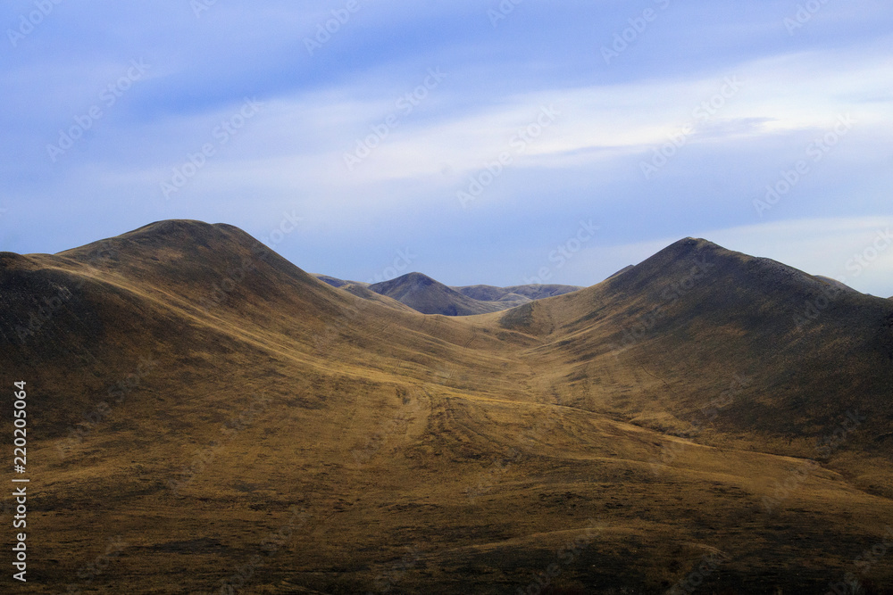 truffle autumn mountains and leaden sky