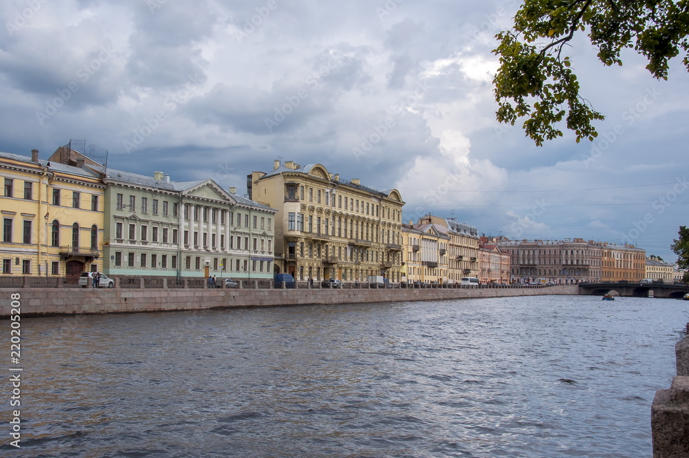 Fontanka river, St. Petersburg, Russia