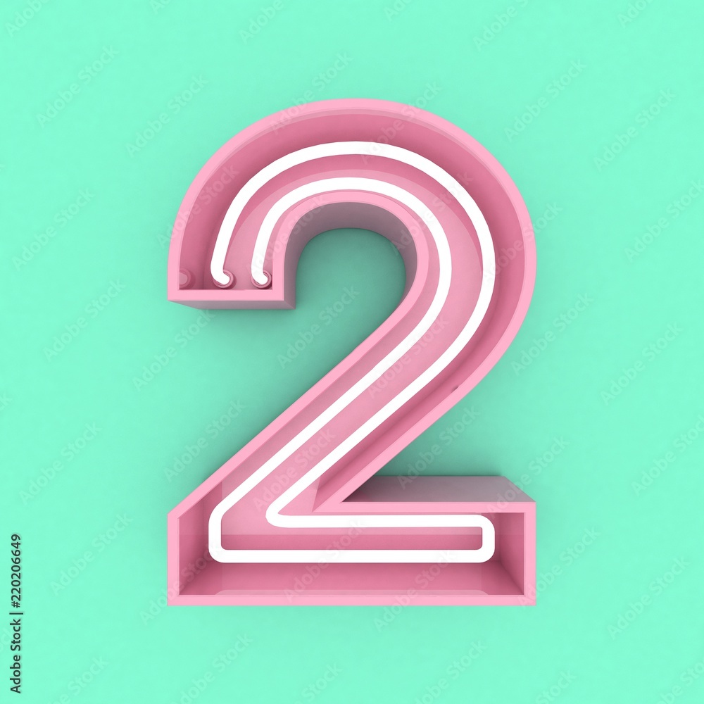 pink neon sign text 3d render pink neon sign text 3d render