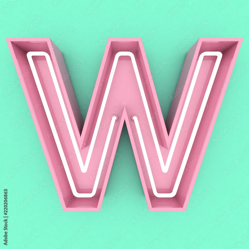 pink neon sign text 3d render pink neon sign text 3d render
