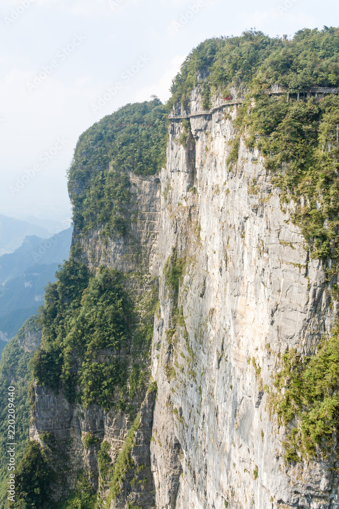 Mountain landscape of zhangjiajie national park, china