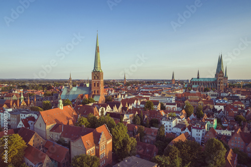 Lübeck im Sonnenlicht