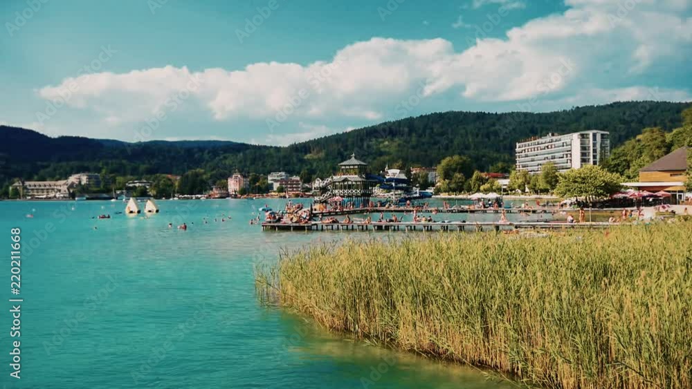 Portschach on Worthersee Lake in Carinthia Portschach on Worthersee Lake in Carinthia