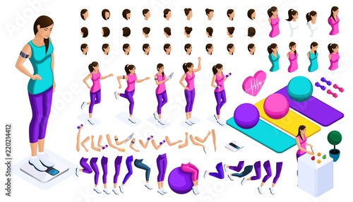 Isometrics create your athlete, a large set of emotions, gestures of hands, foot movements, a healthy lifestyle. To create your character