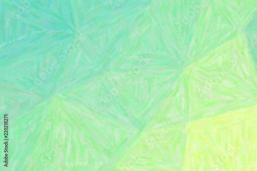 Beautiful abstract illustration of pink, green, yellow and lapis lazuli Crayon paint. Good background for your project.