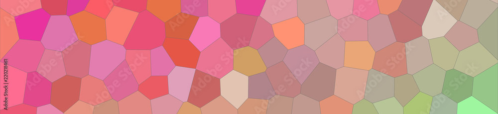Red and aqua bright Middle size hexagon in banner shape background illustration. Red and aqua bright Middle size hexagon in banner shape background illustration.
