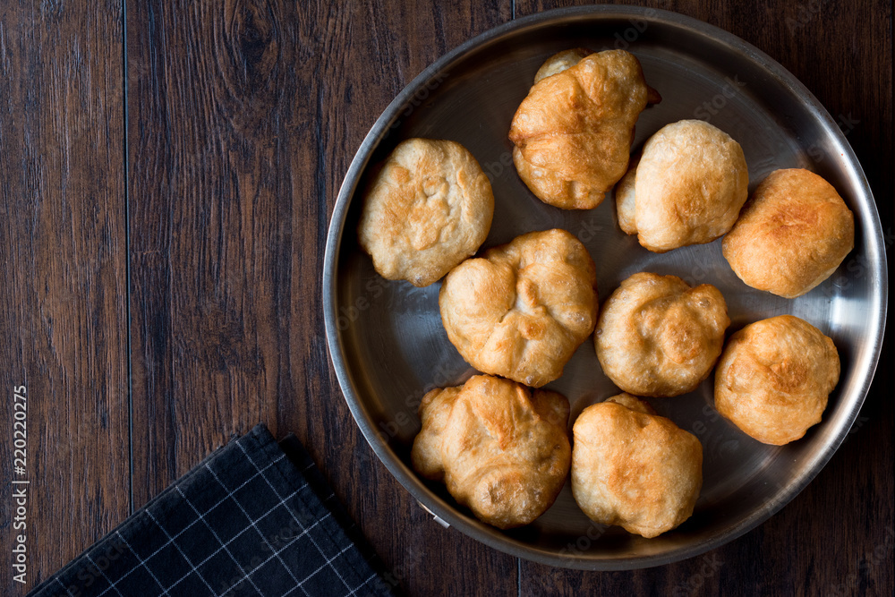 Turkish Fried Dough Crumpets Pisi Halka Turkish Fried Dough Crumpets Pisi Halka