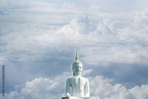 Big BuBig Buddha statue in Mukdahan province thailand.ddha statue in Mukdahan province thailand. photo