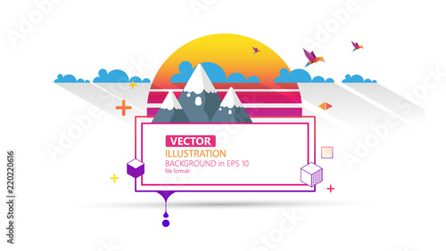 Cool Awsome Colorful Abstract Frame for Your Text.