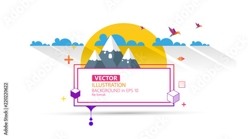 Cool Awsome Colorful Abstract Frame for Your Text.