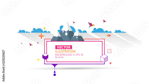 Cool Awsome Colorful Abstract Frame for Your Text.