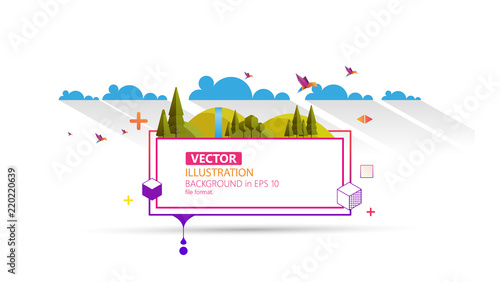 Cool Awsome Colorful Abstract Frame for Your Text.