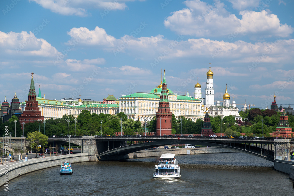 Moscow river and Kremlin