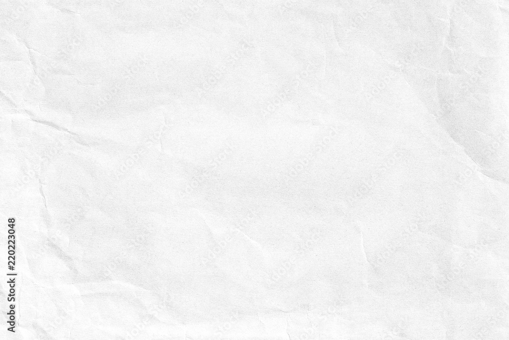 Crumpled white paper texture