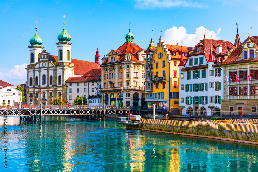 Old Town architecture of Lucerne, Switzerland