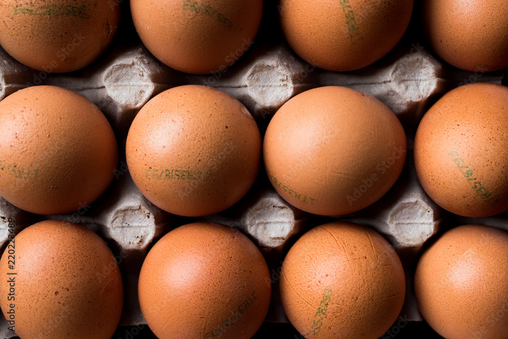 Marking Code Numbers Printed on Egg with Package / Container. Marking Code Numbers Printed on Egg with Package / Container.