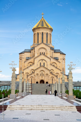 Tbilisi, Georgia - June 19 2018: main cathedral in Tbilisi