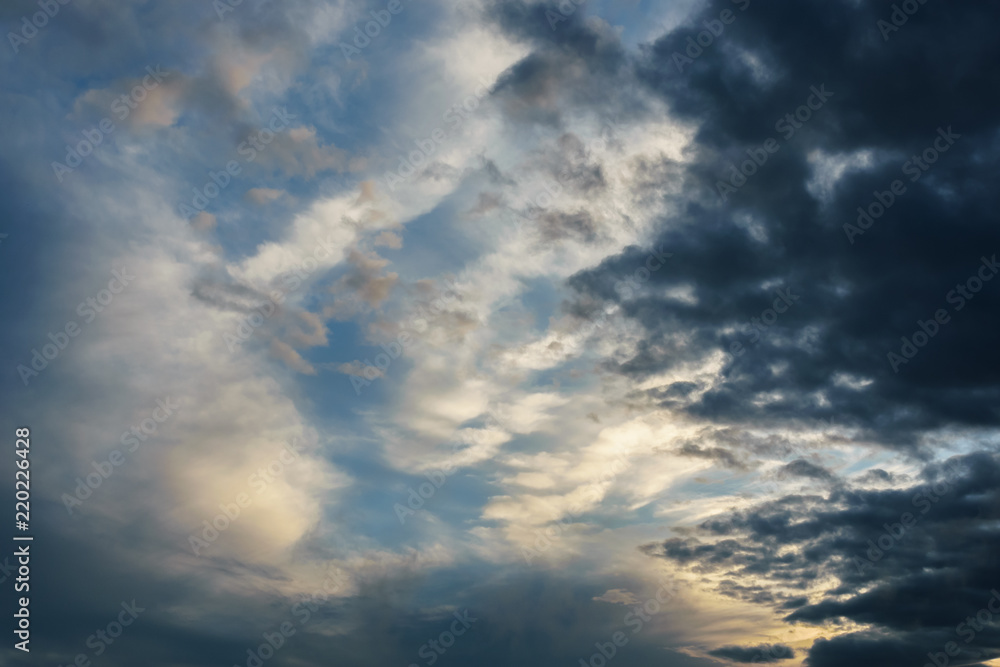 Dramatic sky with clouds. Nature background. Dramatic sky with clouds. Nature background.