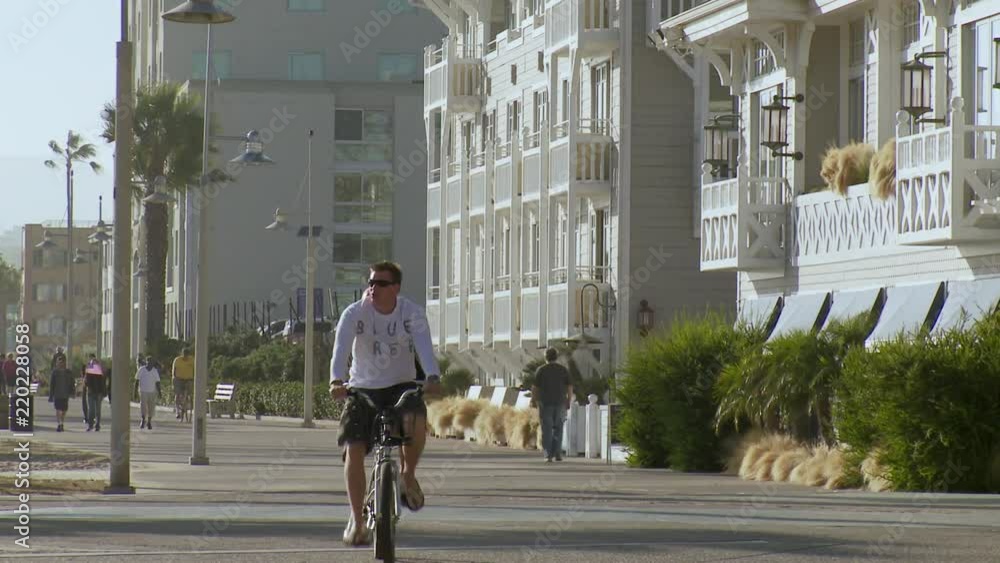Time-Lapse: People Walking On Boardwalk Time-Lapse: People Walking On Boardwalk