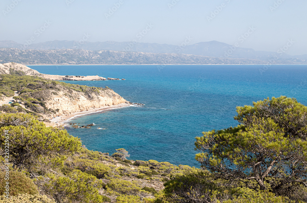 View at Aegen sea, Rhodes; Greece.
