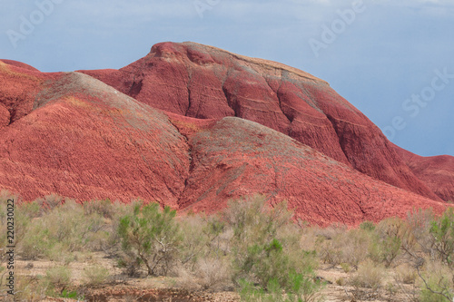 Photography red volcanic mountains Altyn-Emel, Kazakhstan, Almaty
