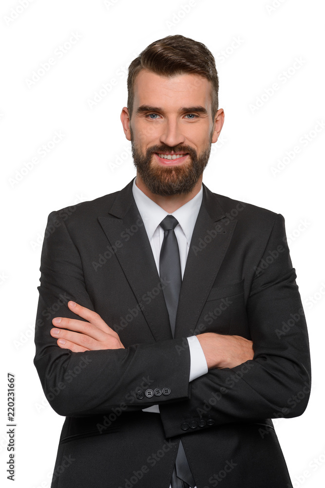 Happy with the job of businessman Happy with the job of businessman