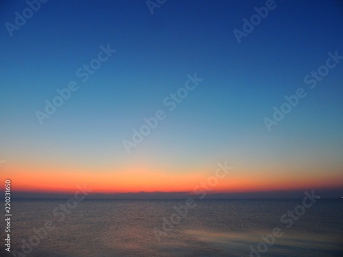 Sunrise over the Adriatic Sea.
