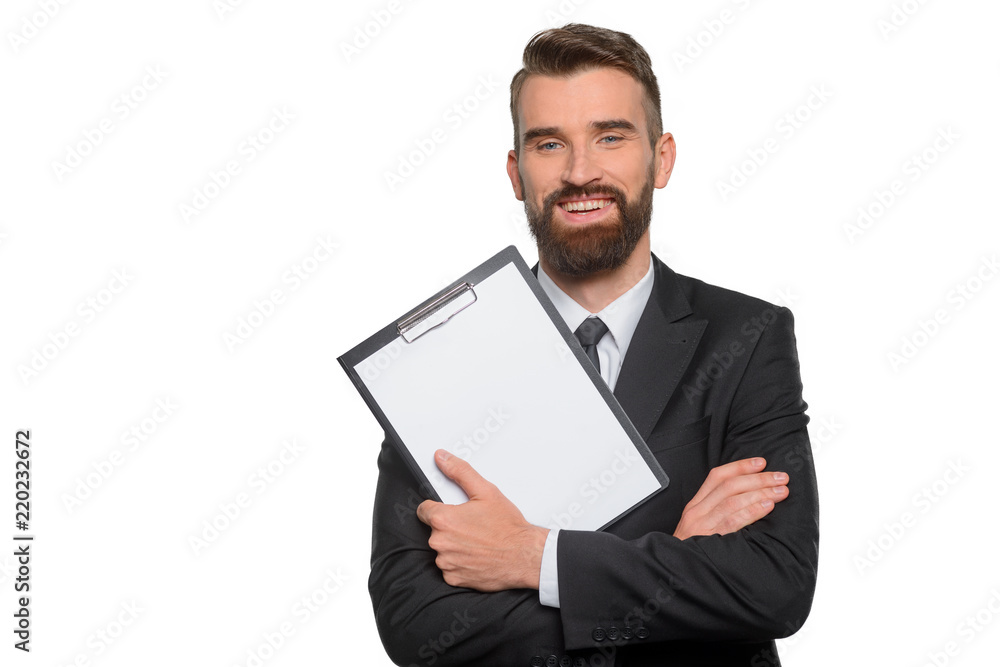 Modern businessman with an adorable smile Modern businessman with an adorable smile
