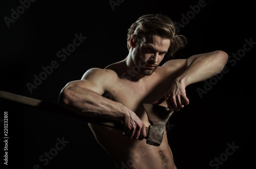 Fotografie Naked man