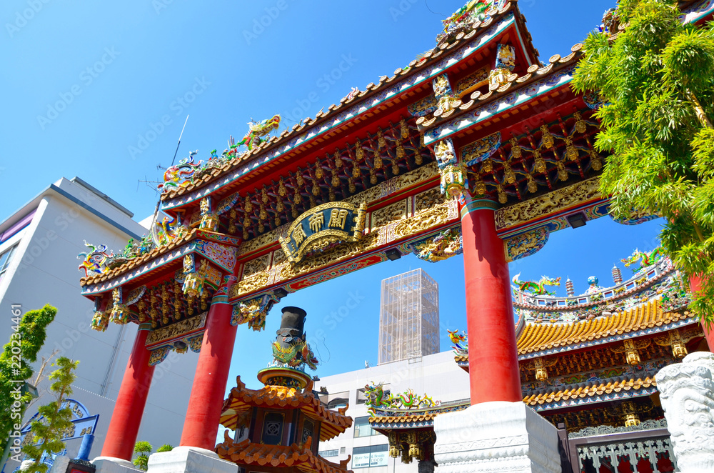 Naklejka premium 横浜中華街 関帝廟