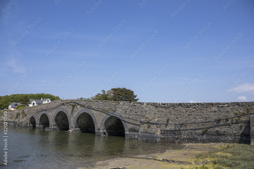 Eine alte, historische Brücke in Galway - Irland