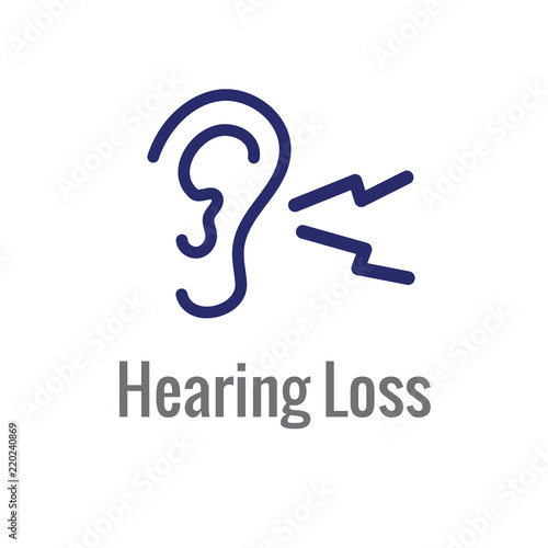 Hearing Aid or loss - Sound Wave Image