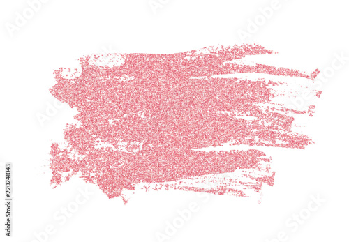 Closeup of pink glitter bru...