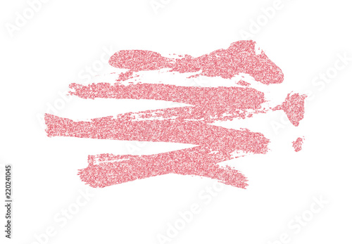 Closeup of pink glitter bru...