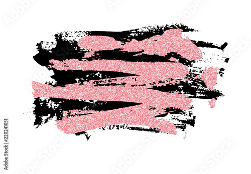 Closeup of pink glitter and...