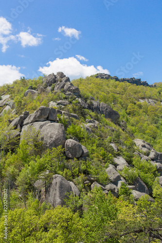 The ridge line of Old Rag in the Shenandoah National Park