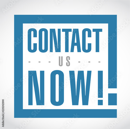 Contact us now exclamation box message