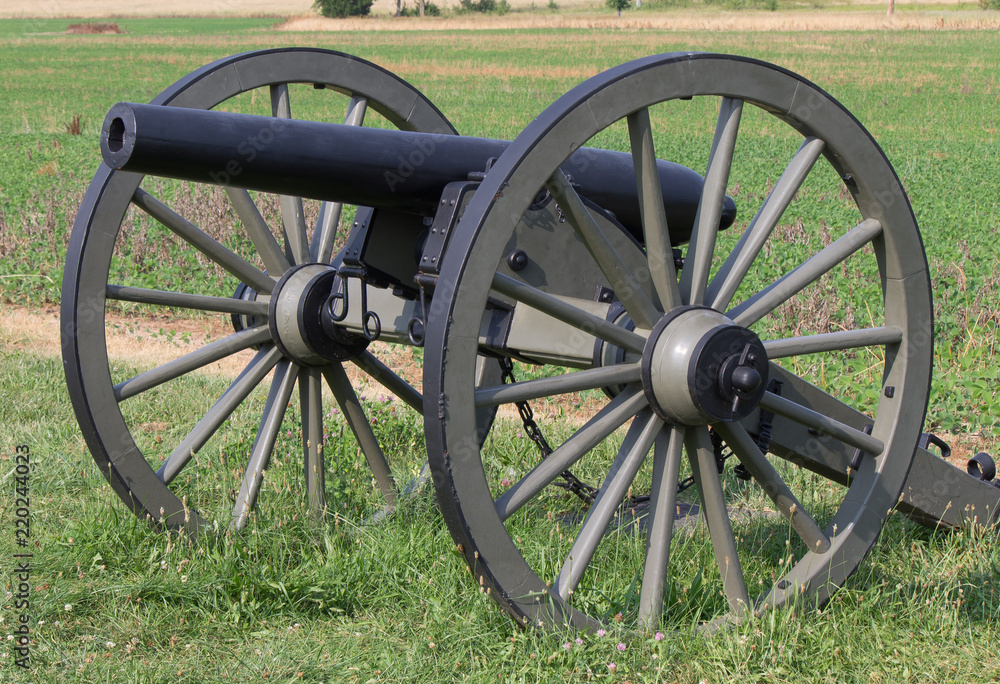 A single Cannon at Gettysburg PA
