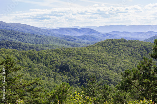 The Shenandoah Valley from a lookout at Skyline Drive