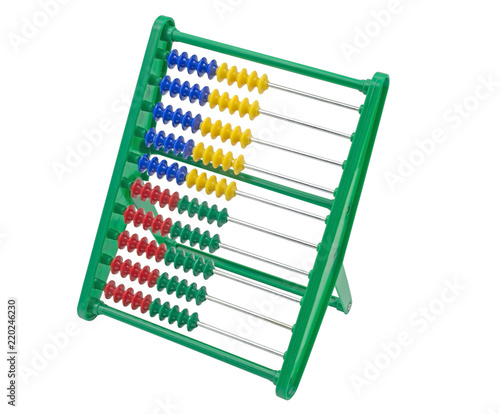 Children's multicolored abacus