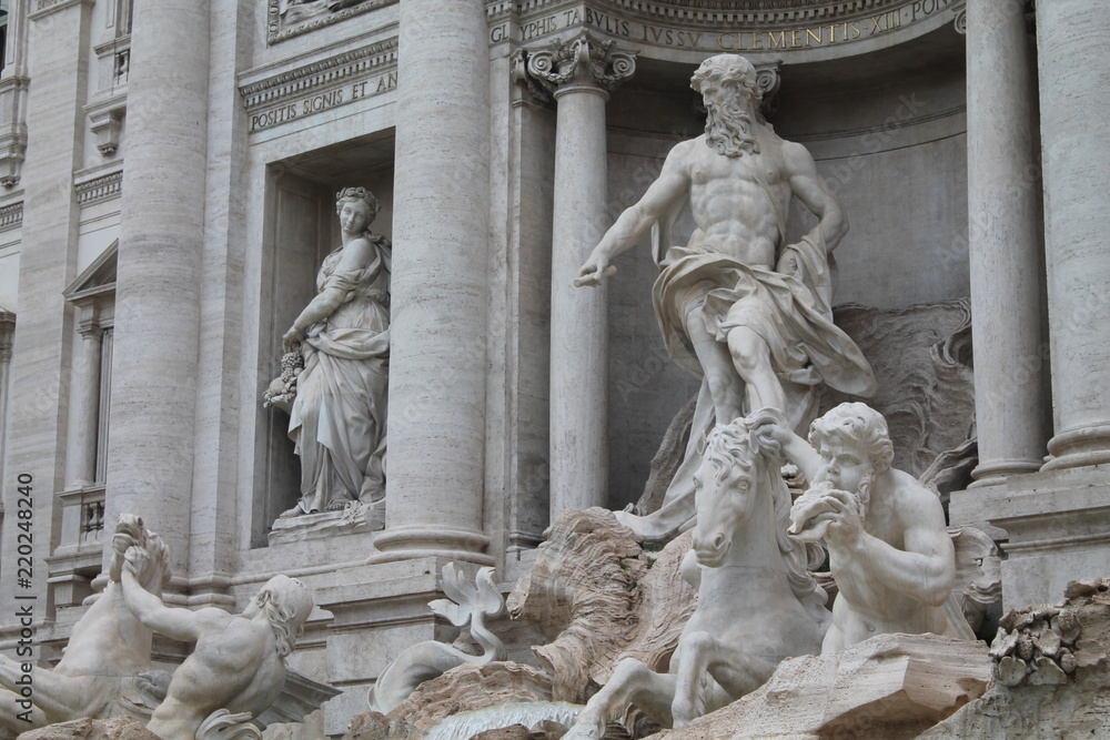 Fontaine de trevi à Rome