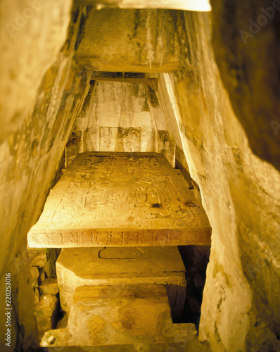 Принти на полотні MEXICO. RUINS OF PALENQUE, TOMB,