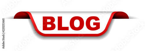 red and white banner blog