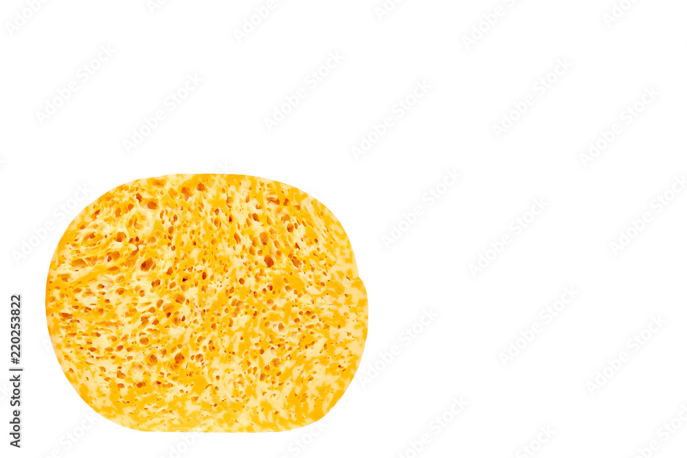 slice of marble cheese isolated on white background, copy space template slice of marble cheese isolated on white background, copy space template