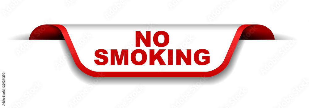red and white banner no smoking red and white banner no smoking
