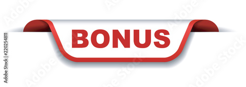 red and white banner bonus