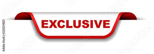 red and white banner exclusive